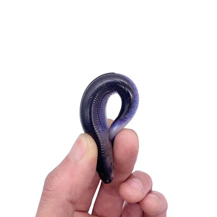 Plastic Soft Fishing Lure Shad Lures Rubber Shad Lures Soft Plastic Minnow  Fishing Tackle Bass Worms Soft Plastic Shad