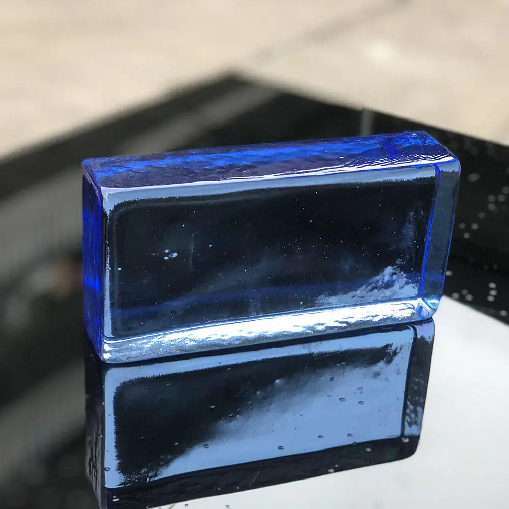 JYG 50*100*200mm Natural Color Solid Glass Brick Original Color Decorative Crystal Glass Block For Building Glass Bricks Wall
