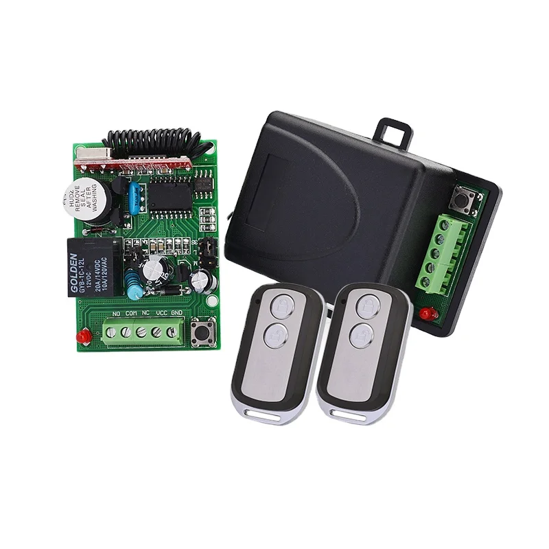 One Channel Wireless RF 433/315mhz Radio Remote Control RC Transmitter Receiver Door Switches YET401PC Kit