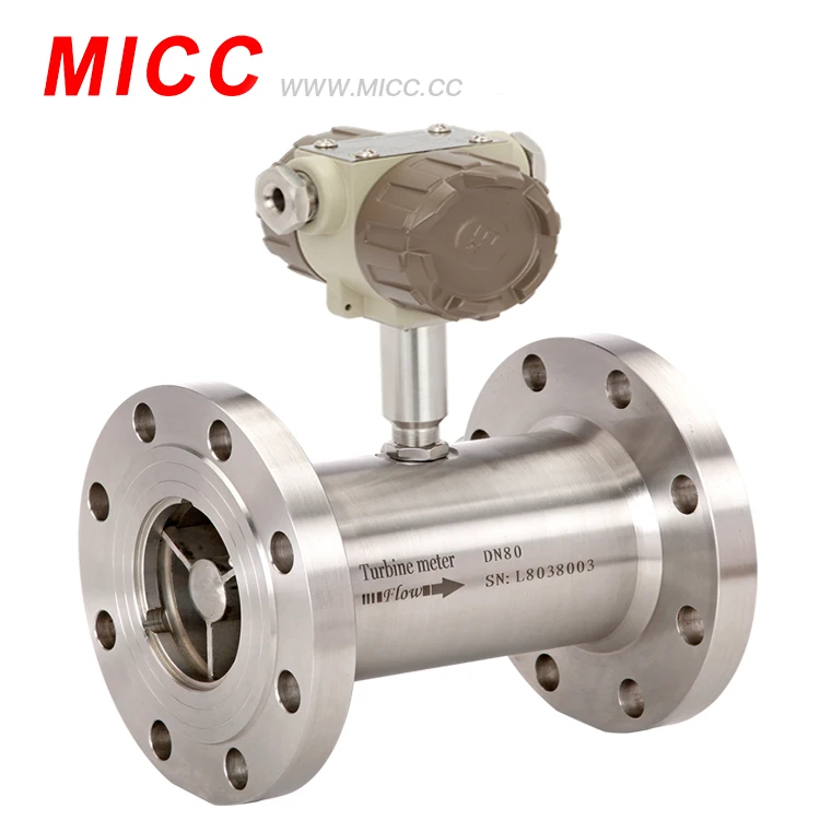 MICC Bearing Material: Tungsten Carbide LWGY-Liquid Turbine Flow Meter  Output for Pulse 4-20mA