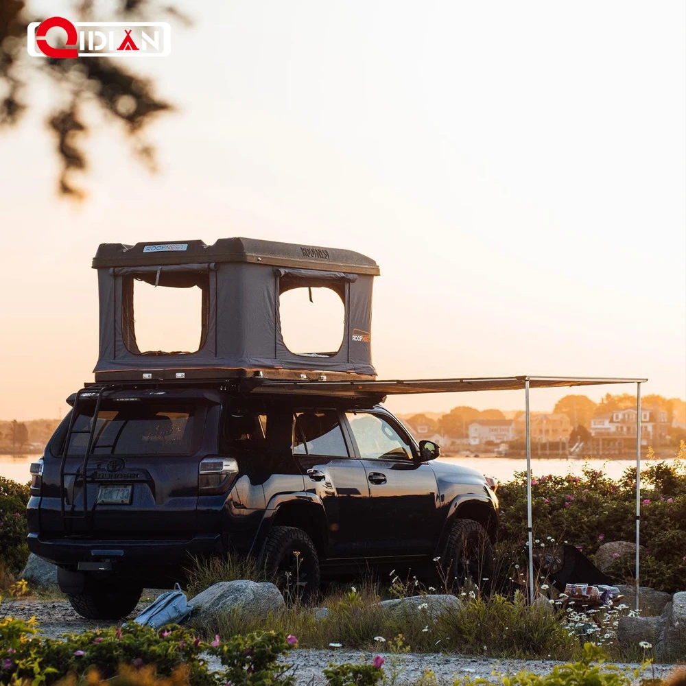 Qidian Factory Manufacturer Already Hard Shell Roof Top Tent Camping Trailer Tents