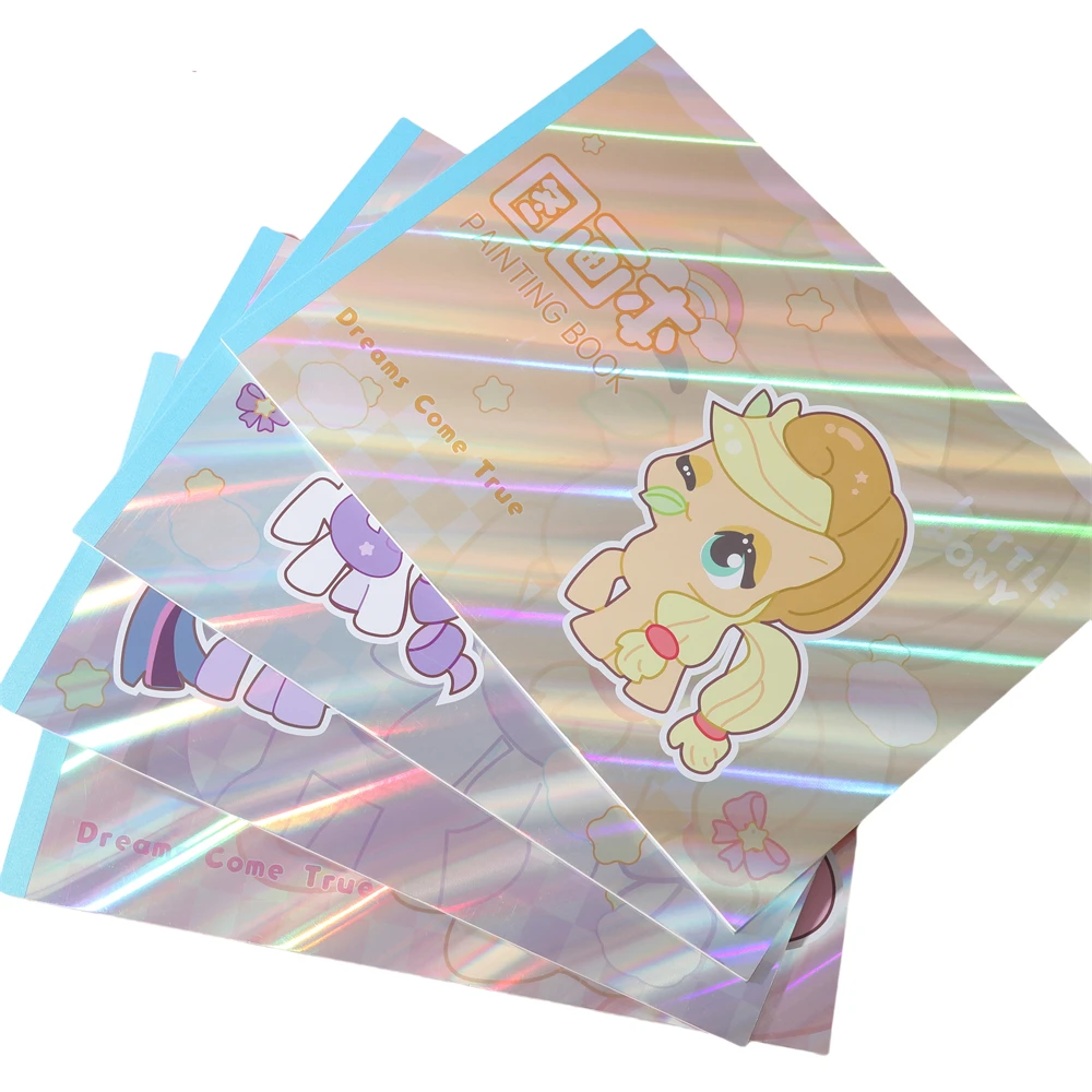 Elegant Sparkling Cover A4 Adhesive Drawing Notebook Blank Pages High Utility Wonderful For Fashion Illustration