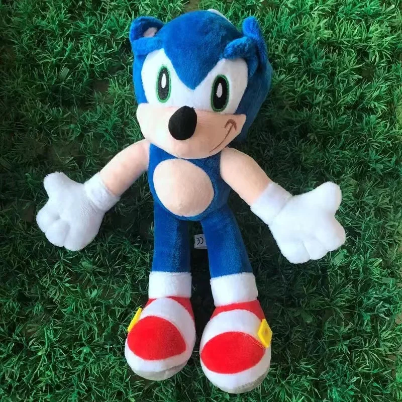 Sonic Hedgehog Cartoon Anime Plush Doll Soft Cotton Bear Toy for Kids Home Decoration Christmas Birthday Gift Ornament