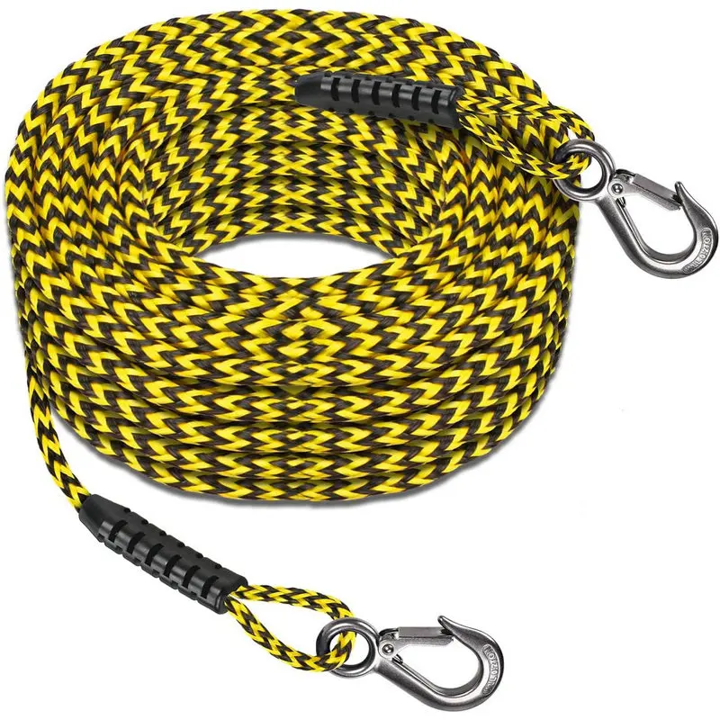 Custom Universal Heavy Duty Recovery Nylon Tow Ropes Racing Rubber Boat Towing Strap