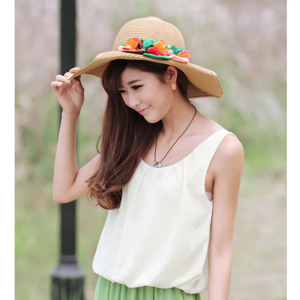 New design cheap ladies straw hat sombrero straw hat wholesale paper straw hat