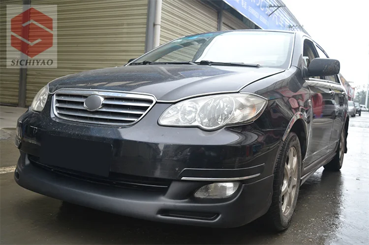 For BYD F3 body kit 2008-2013 BYD F3 Front lip bumper Rear lip Side skirt High quality PP material