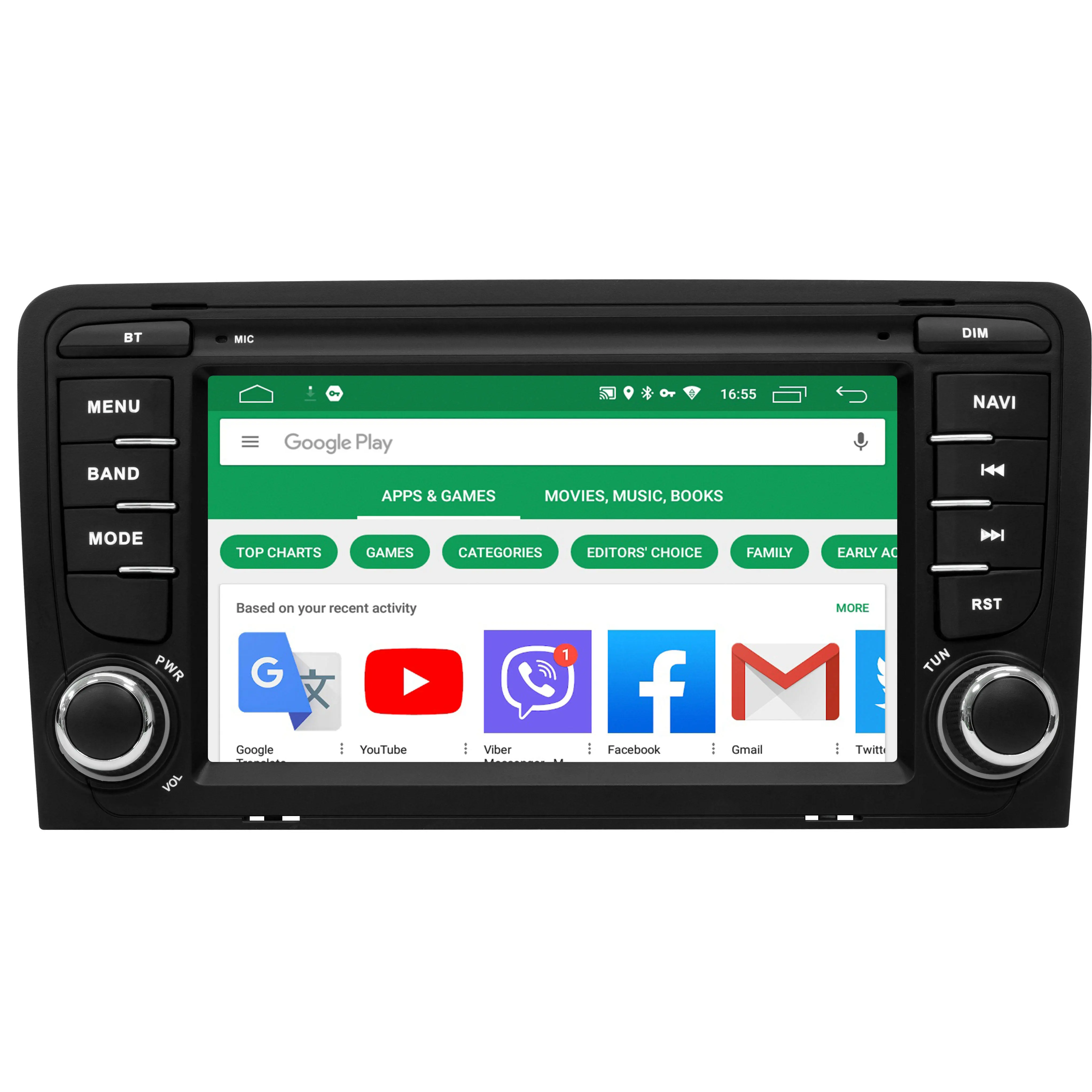 7 inch 8581 car radio 1 din touch screen for Audi A3 8P S3 RS3 Sport back with DSP 360 panorama view car radio player android 11