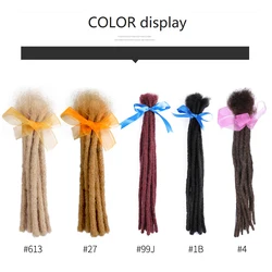0.4/0.6/0.8cm 100% human hair dreadlock extensions afro kinky human hair loc extensions dreadlocks human hair