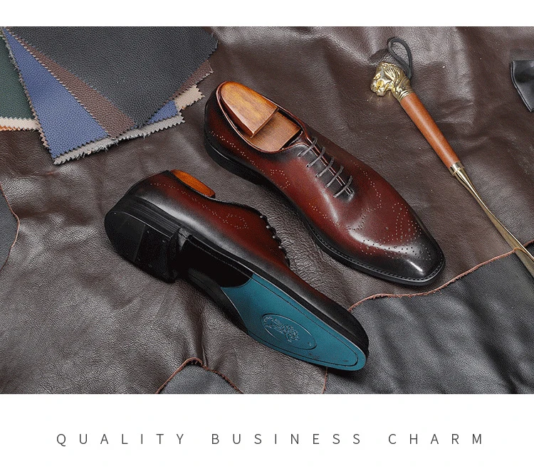 Premium Quality Hot Selling leather shoes for men Luxury Trendy Black men Official Shoes Comfortable Genuine Leather Shoes Men