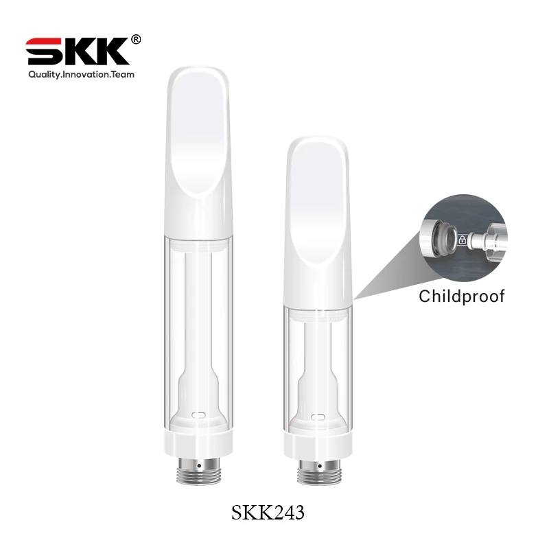 
SKK243 vape pen ceramic cartridge 510 thread with custom logo 0.5 ml for thick 