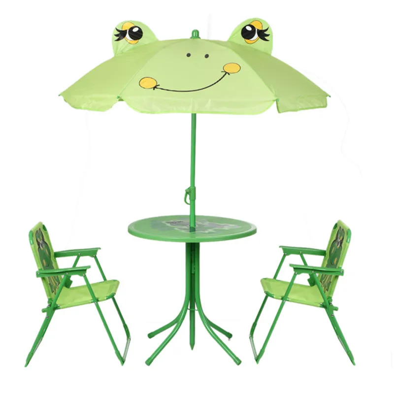 Hot selling kids folding chair umbrella and table used for garden and beach