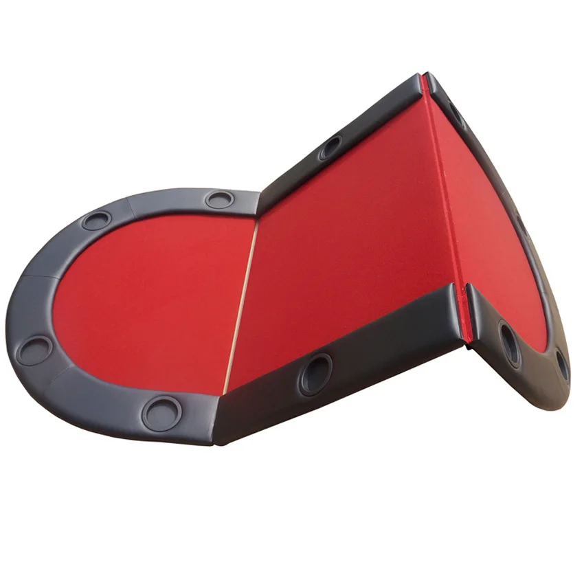 YUANHE 3 складной Овальный мягкий Техасский Холдем Складной Игровой покер Настольный Топ