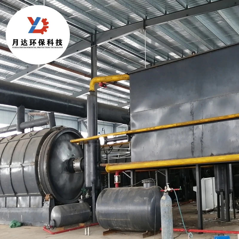 10th new technology High yield tyre rubber pyrolysis plant with auto feeding system and auto discharge system