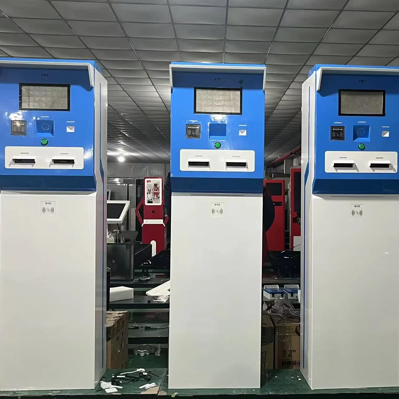 21.5/27/29 inch Outdoor Payment Kiosk with Payment System Outdoor Payment Kiosk with Totem Code Scanner