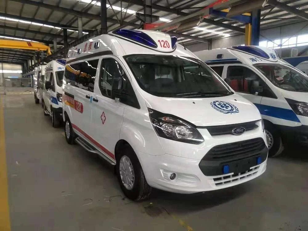 china new ford Mobile Hospital Emergency Ambulance Patient Transport with Medical Equipment for sale