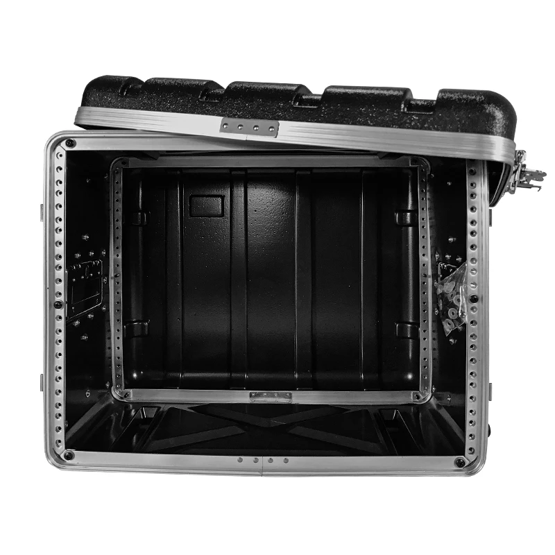 Wholesale 8' ABS Plastic Rack Case Easy Carrying Hard Case 4U  Road Case for Amplifier  DJ