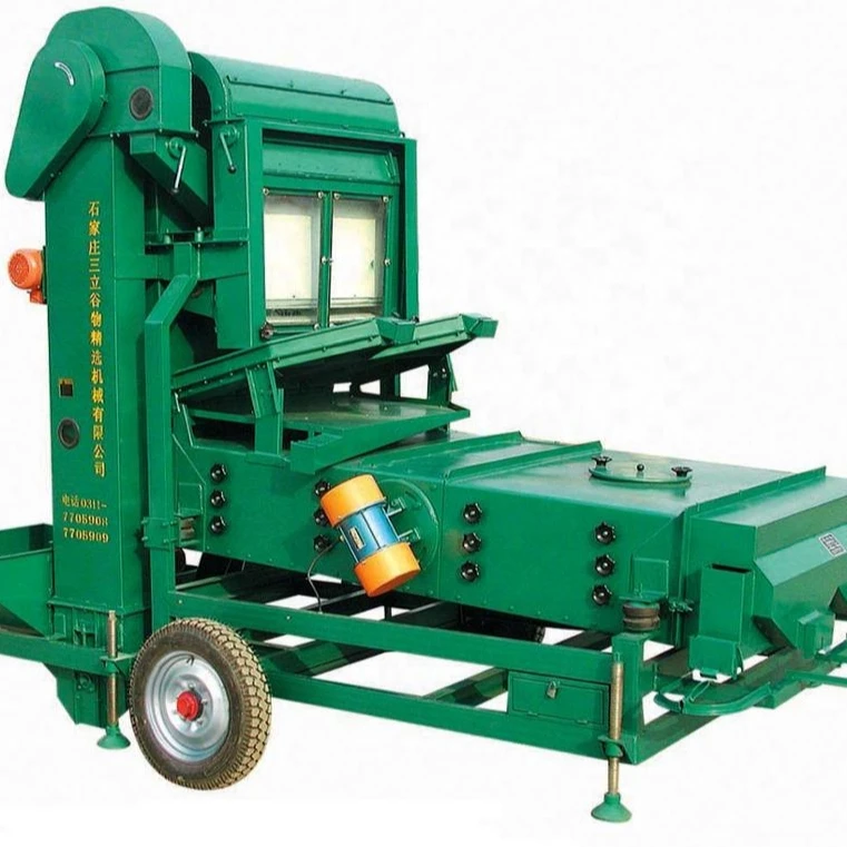 Combine seed cleaner and selector for most granular materials