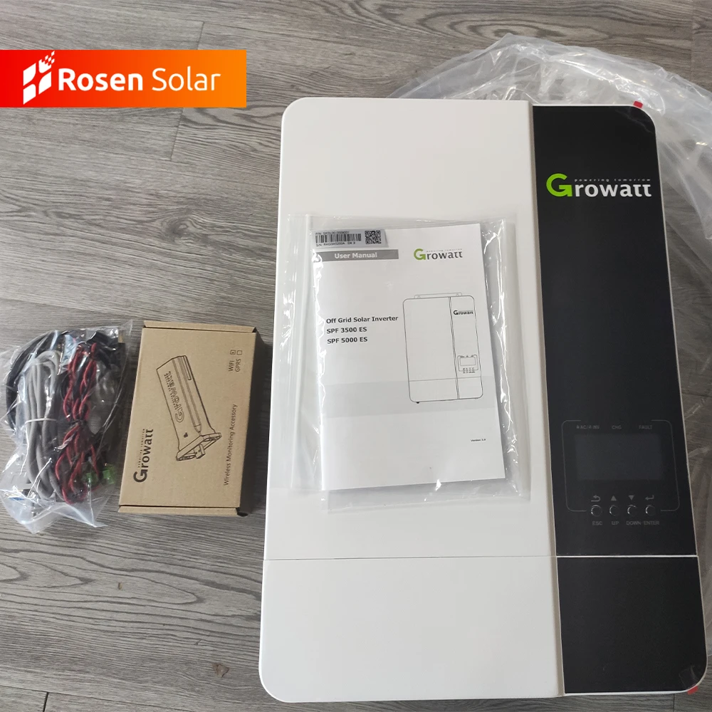 Growatt интегрированный Гибридный инвертор SPF 3000ES Солнечные фотоэлектрические сети батареек Рабочая пресс-форм 3000w