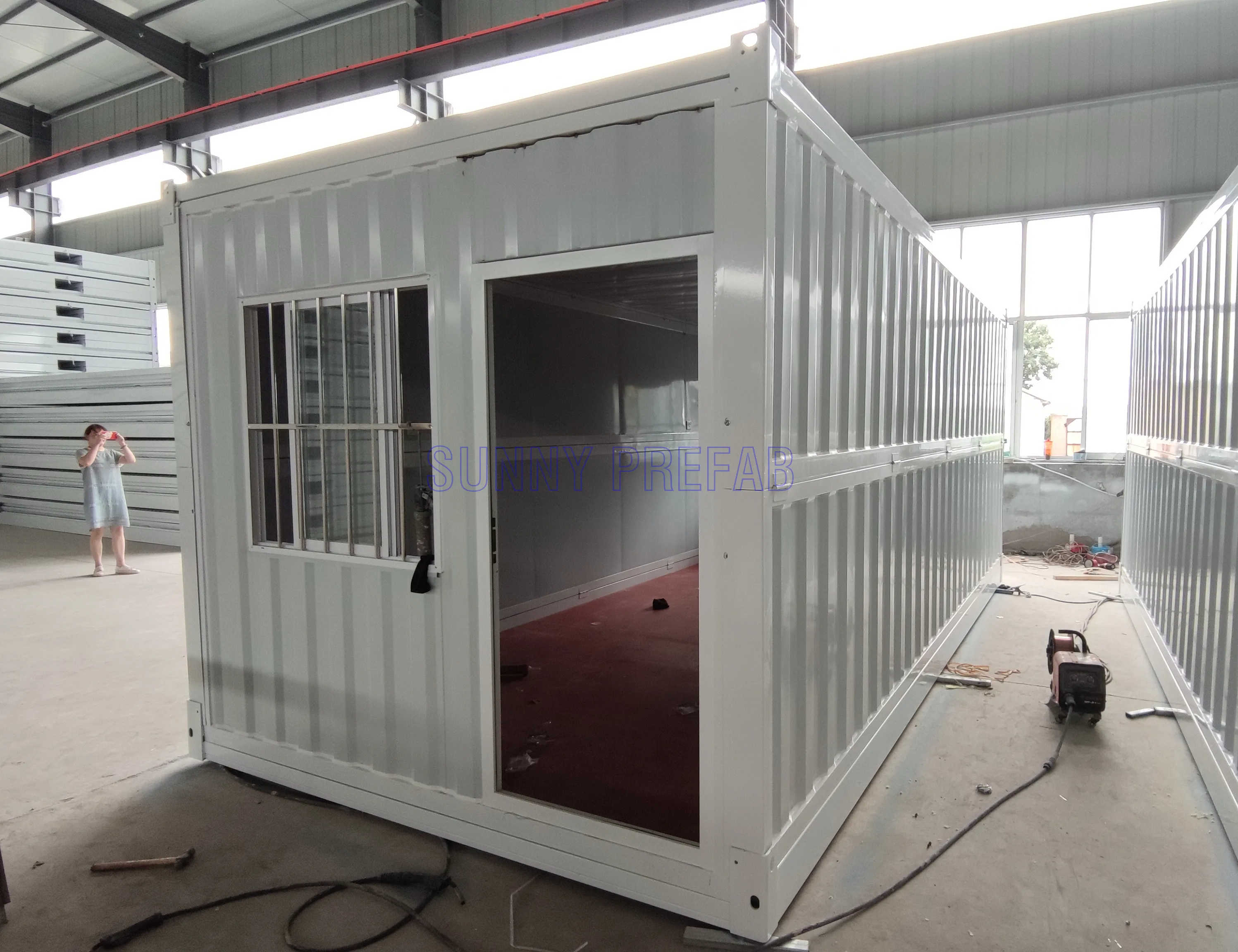 
20 feet steel folding mobile tiny foldable prefab container house 