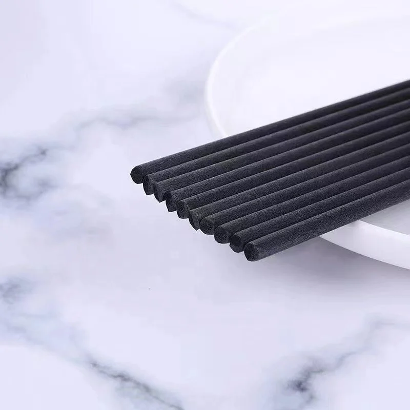 Wholesale Household Eco Friendly Fragrance Custom Reed Diffuser Bagged Black Fiber Sticks Home Fragrance Decoration