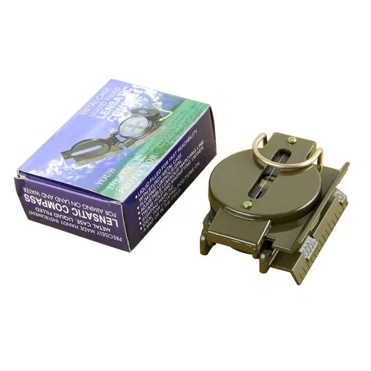 Metal Compass Outdoor multifunctional compass portable mountain climbing metal compass