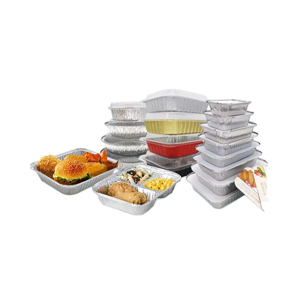 Full-Size Deep Gastro Pan with Disposable Aluminum Foil Lid for Baking and Takeaway Tray and Plate for Packaging