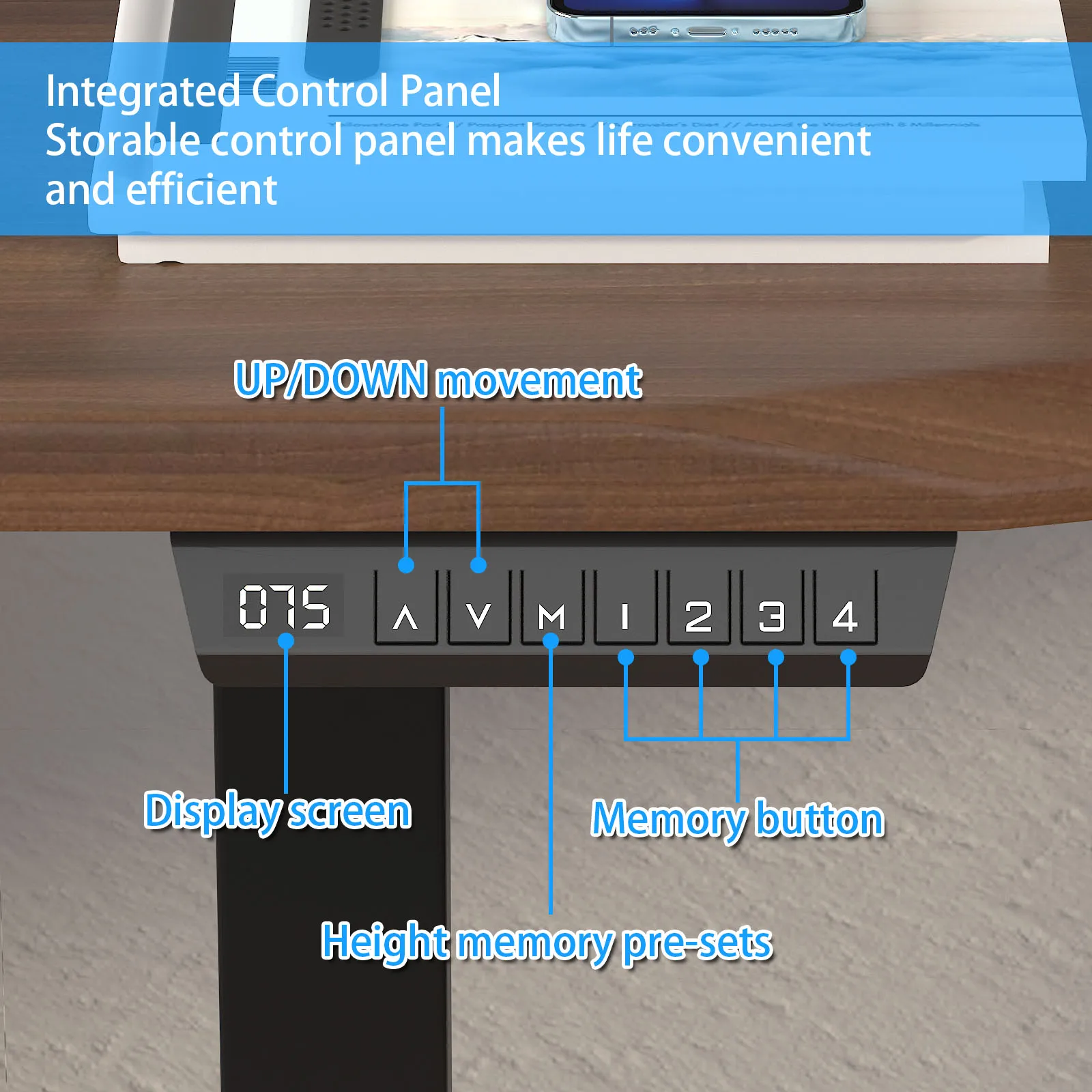 Height Adjustable Standing Desk For PC House Furniture Office Desks Wooden Escristorio Lifting Metal Dual Motor Computer Table