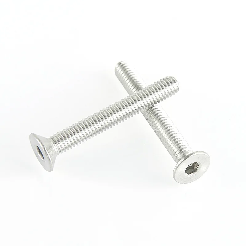 Custom 18-8 Stainless Steel DIN 7991 Socket Cap Bolts M4/M2/M10/M12 Tapping Screws Flat/Countersunk Available 4mm 10mm 20mm 25mm