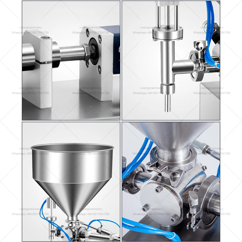 5~5000ml Horizontal Single Head Honey Stick Cream Heating Tank Paste Packing Machine High Viscosity Liquid Water Filling Machine