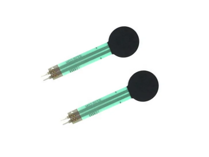 Factory production of single point circular flexure force measuring resistor fsr402 sensor for measuring force changes