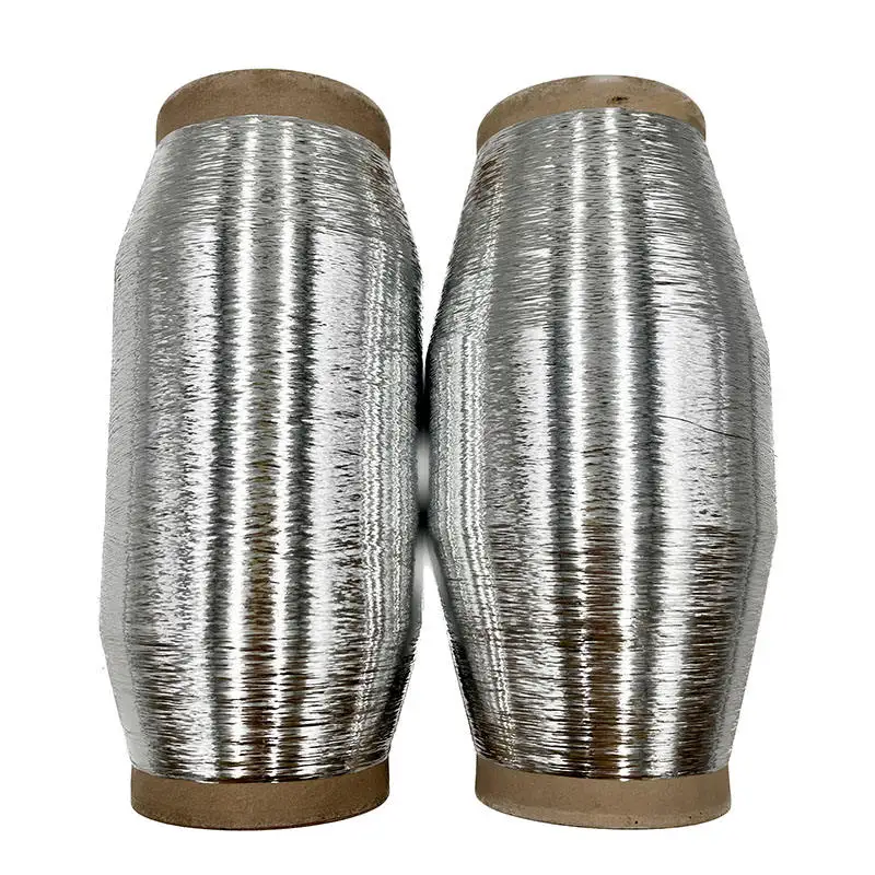 Top Quality Factory Supplier Big cone N.W 1-2kg silver lurex thread metallic yarn