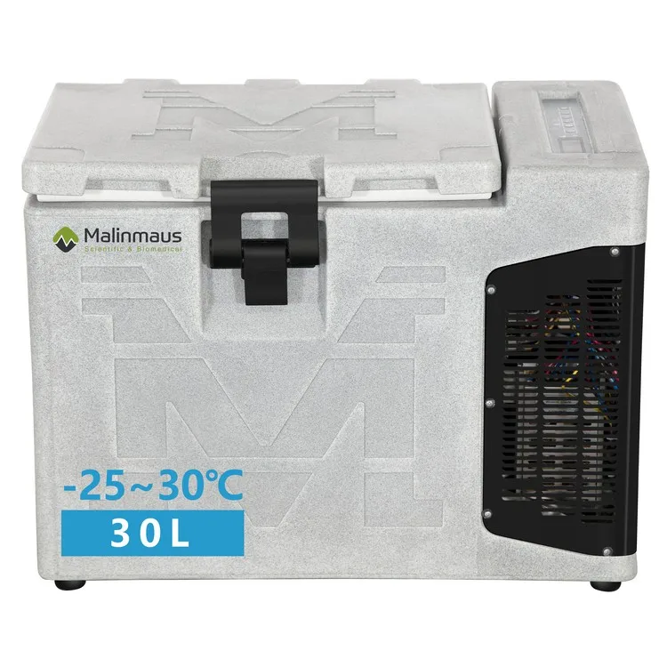 Malinmaus -25 to +30 degree portable vaccine transport cooler box car fridge medical blood transport MPC-30