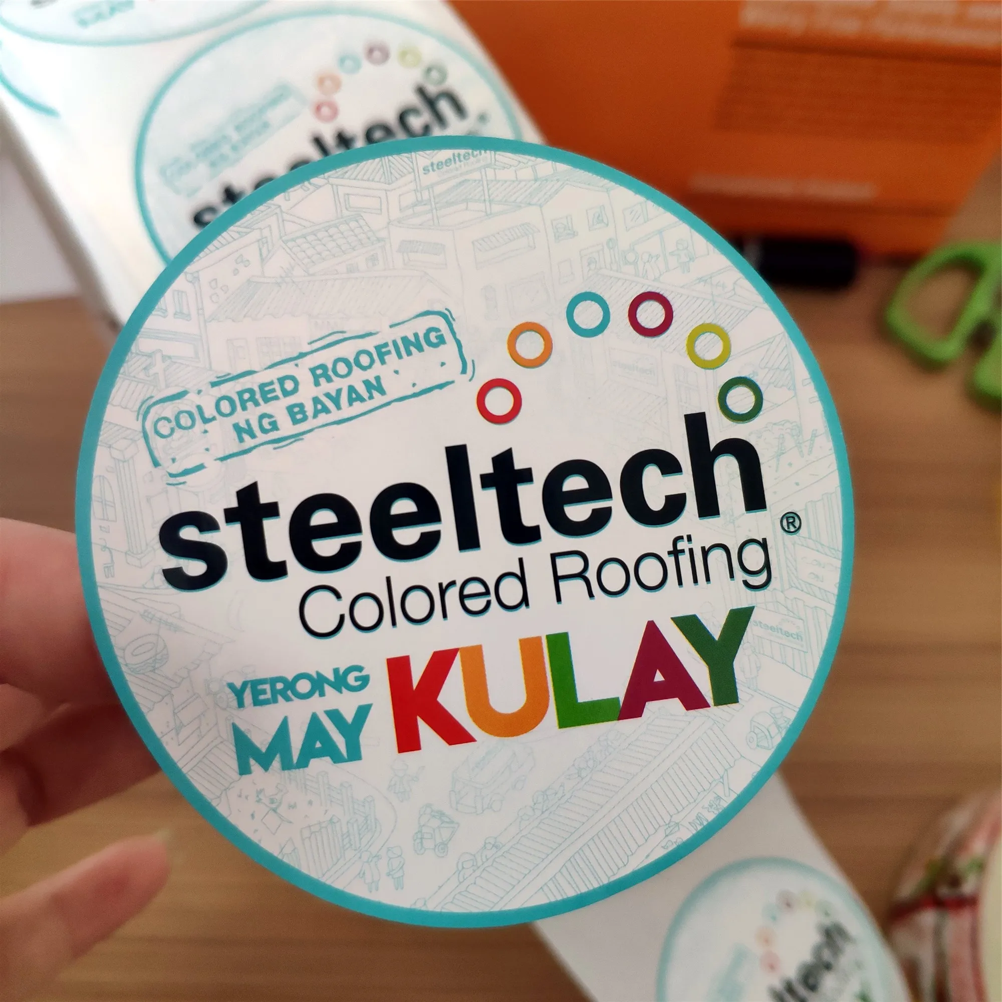 China manufacture cheap high quality round shape label /sticker