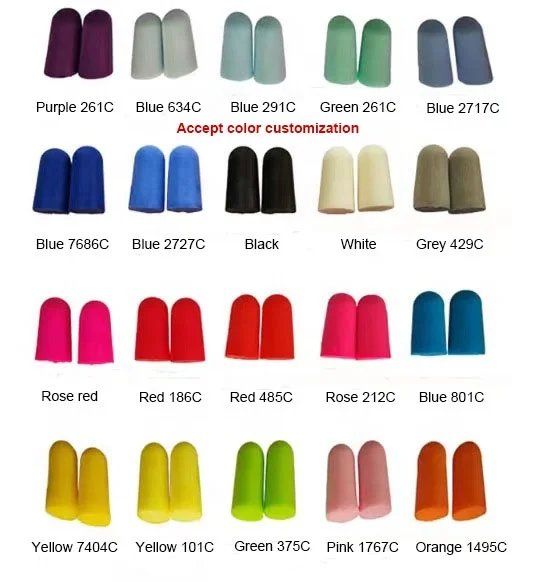 High Quality Noise Cancelling Safe EarPlugs PU Foam Slow Rebounded Soft Ear Plugs for Sleep
