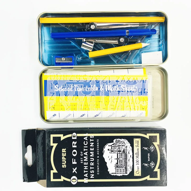 Набор для учеников математики из ткани Оксфорд, 14 шт.