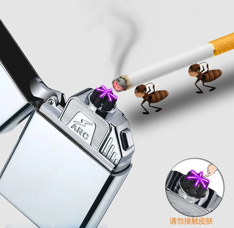 Latest USB Rechargeable Six-arc Windproof Lighter rechargeable for Cigar ,wood pipe