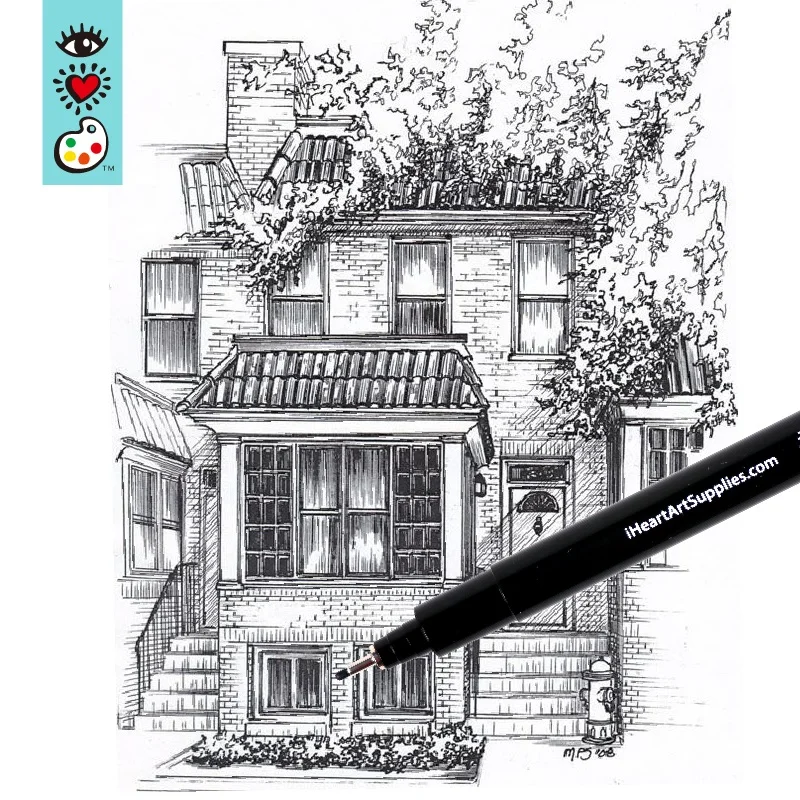 Black Pigment Ink pens Waterproof for Art Sketching and Writing