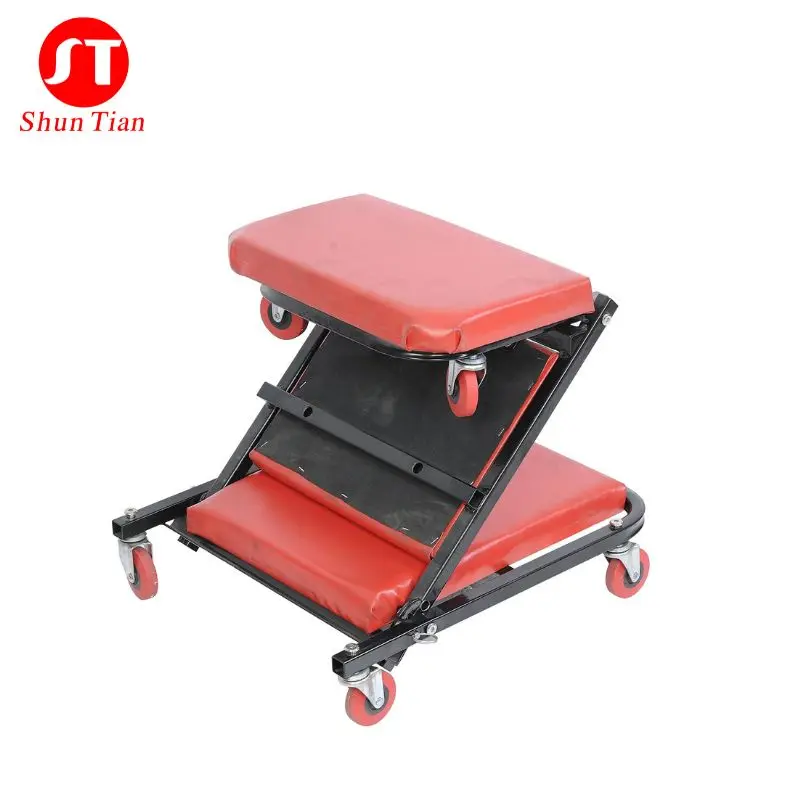 36 40 Inch  Fold Car Creeper 110 KG Heavy Duty Plastic Low Profile Automotive Car Repair Creeper Tools With Wheels