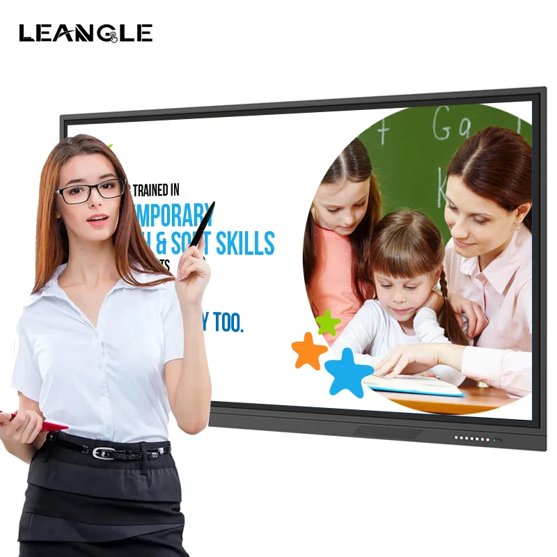 49 65 96 Inches Smart Board Finger Writing Digital Touch Electronic Whiteboard Interactive Displays & Accessories for Students