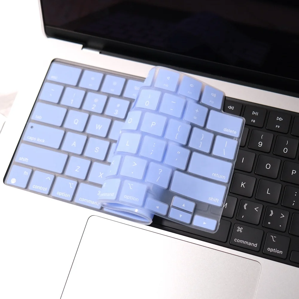 Laptop Keyboard Protector Covers High Quality Dustproof Soft Silicone for Macbook A2442 Color Keyboard Cover Silicone Key Board