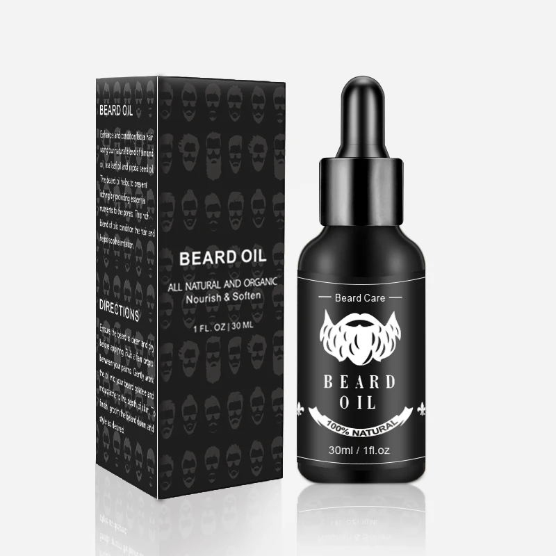 manufacturers custom logo best Beard Care Men Natural Organic Growth Smooth Beard Oil vanilla Private Label for beard growth