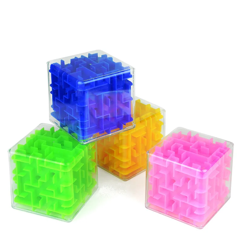 Plastic 3D Palm Maze toys Magic Cubes Puzzle Toys Kids Educational Toys For Kids Maze Money Box