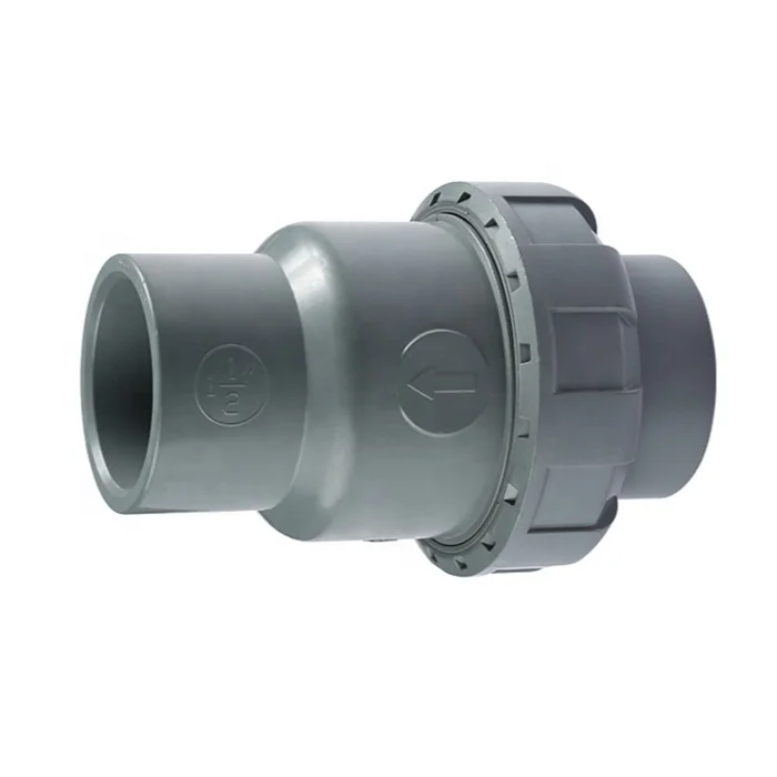 SWD Plastic high quality pvc/cpvc check valve 1/2inch to 2inch grey color body,Customized pvc/cpvc ball valve