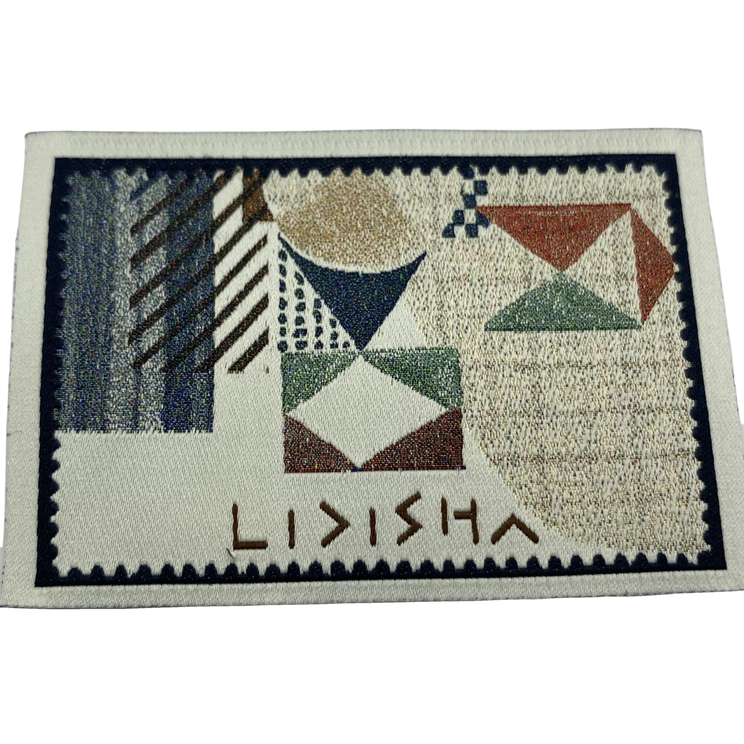 computerized damask woven label machine with end fold