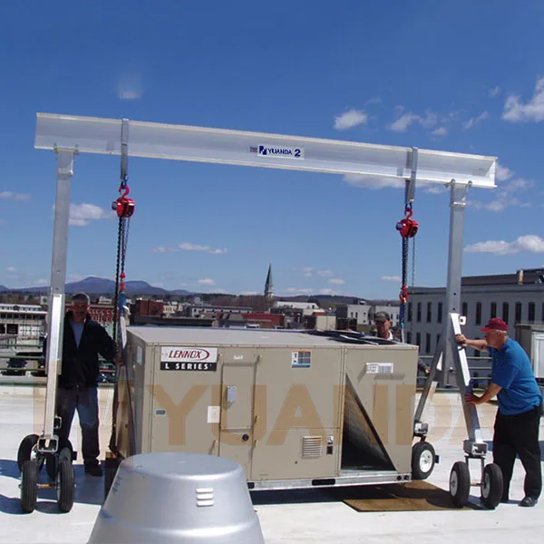 Aluminum Gantry Crane with Rubber Tyre 1 ton 3 ton 5t aluminium portable gantry crane for sale