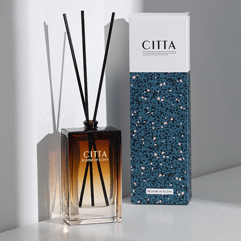 Cone Shape Home Decor Colorful Empty Aroma Oil 200Ml Scent Aromatherapy Aroma Reed Diffuser Glass Bottle With Fibre Rods