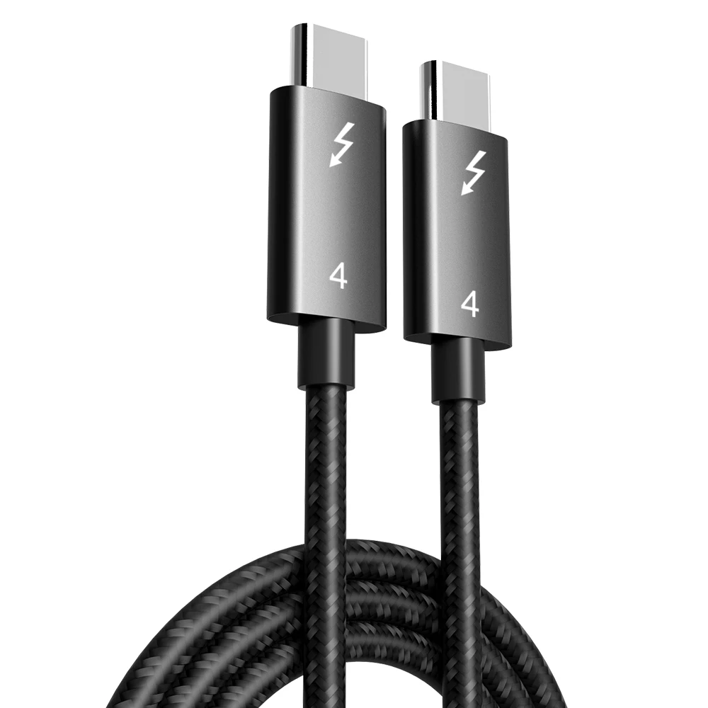 Кабель для передачи данных Thunderbolt 4 USB 0 Тип C PD 240 Вт быстрая зарядка 40 Гбит/с 8K @ 60 Гц кабель Macbook ноутбука мобильного телефона