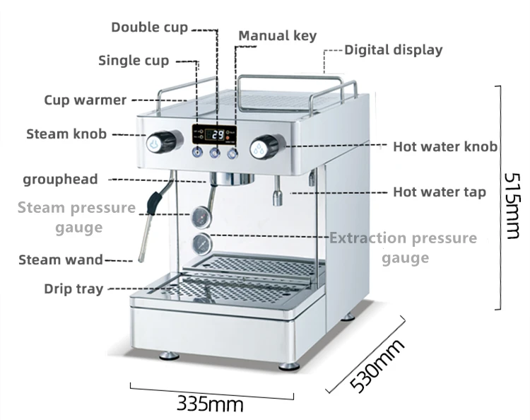 Commercial mesin kopi italian esspresso cafeteiras cofee coffe cafetera express expresso coffee makers espresso machine a cafe