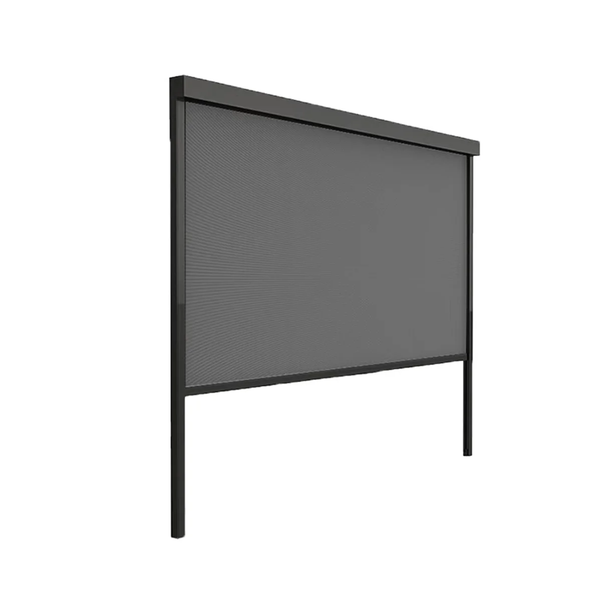 Windproof zip track screen PVC fabric blackout electric automatic outdoor motor vertical motorized shades roller windows blinds