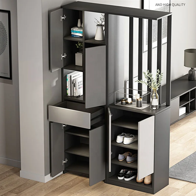 Modern simple living room hall cabinet large storage space partition side cabinet